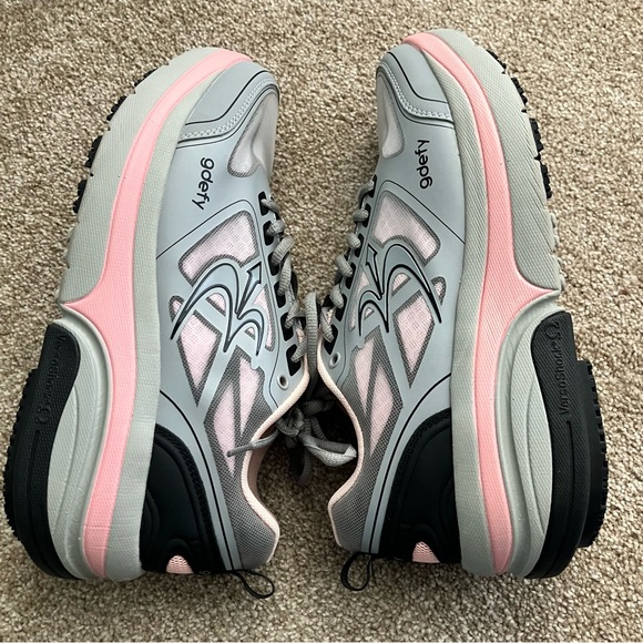 Orthotics by Gdefy Corrective Fit Pink Grey Lace Up Sneakers Size 10.5 - Picture 6 of 8